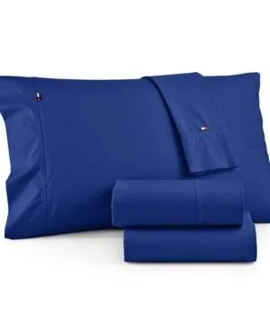 Tommy Hilfiger Signature Sheet Set - Light Blue - Full