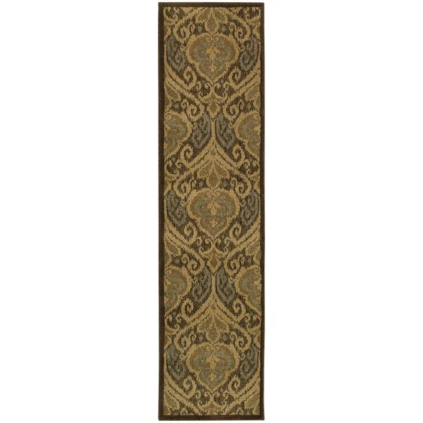 Oriental Weavers Casablanca 4464A Green Area Rug 9&10x22 x 12&10x22