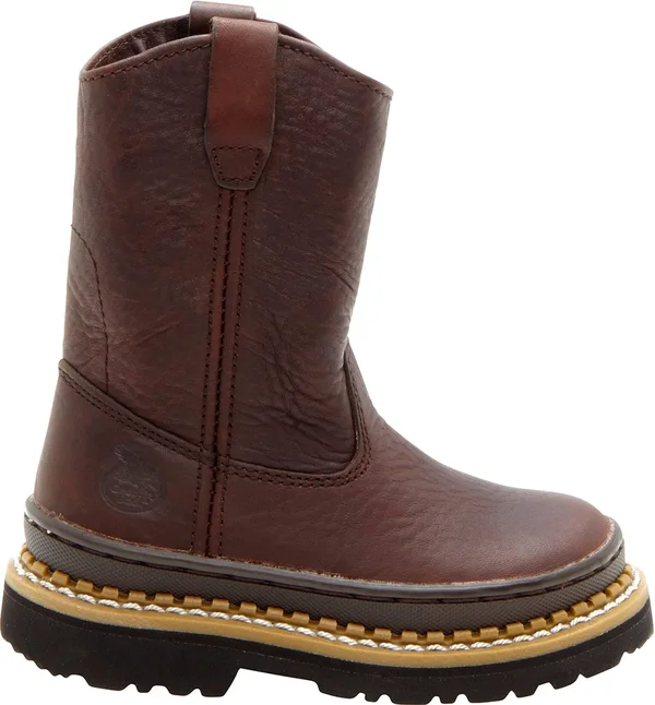 Georgia Boots Georgia Boot Kids& Little Giant Wellington, Brown