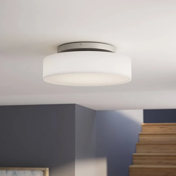Trans Globe Lighting 59007 BN Three Light Clipped Flush Mount Brushed Nickel