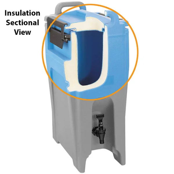 Cambro UC250131 Ultra Camtainer Dark Brown 2.75 Gal Beverage Carrier