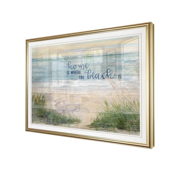 Home Is Where The Beach Is-Framed Giclee Print - 30x42