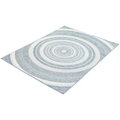 Brendan Blue/Beige Indoor, Outdoor Area Rug Dovecove Rug Size: Rectangle 6&7x22 x 9&6x22