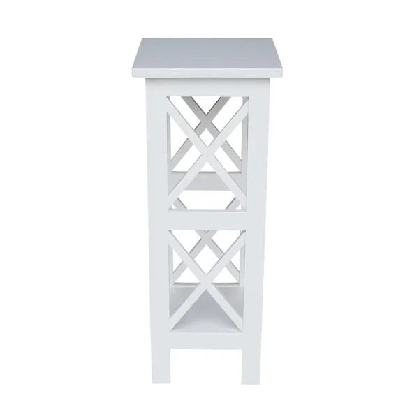 International Concepts 30 inch X-Sided Plant Stand - White