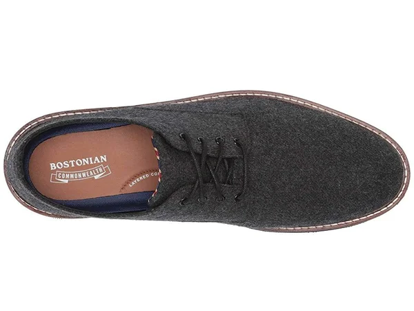 Men's Bostonian Dezmin Plain Toe Derby, Size: 8, Black