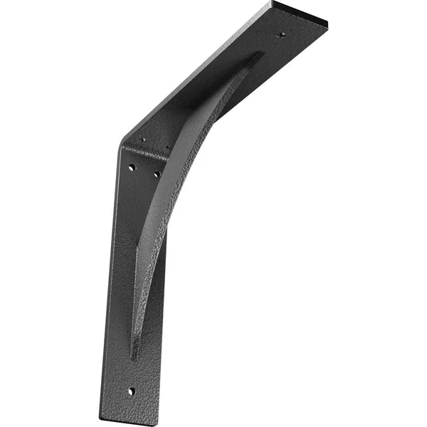 Ekena Millwork 2x22W x 10x22D x 10x22H Legacy Steel BRACKET - Hammered Silver