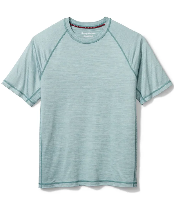 Tommy Bahama Men's Delray IslandZone Crewneck T-Shirt - Iced Aqua - Size XXXL