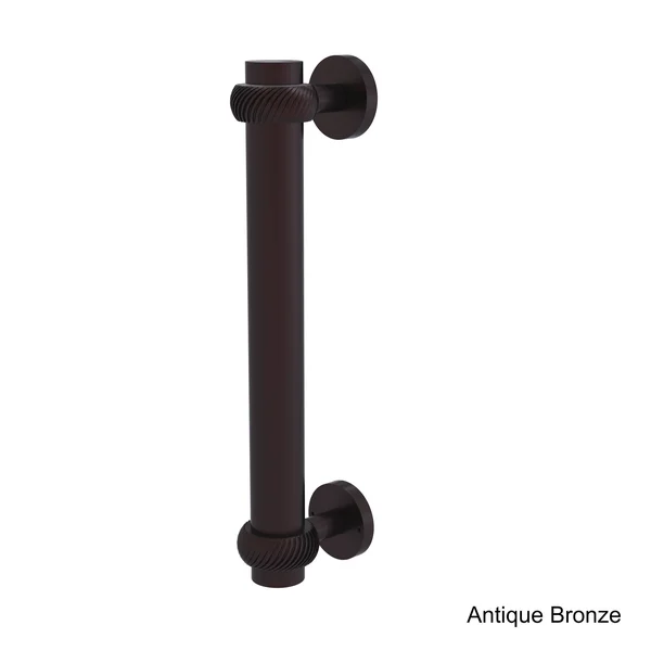 Allied Brass 8 inch Door Pull Twisted Accents Matte White 402T-WHM