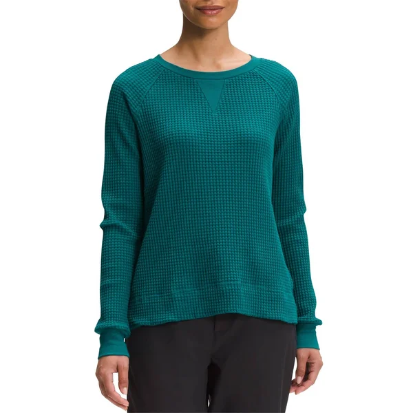 Women's The North Face Long Sleeve Chabot Crew 2021 - X-Small Green