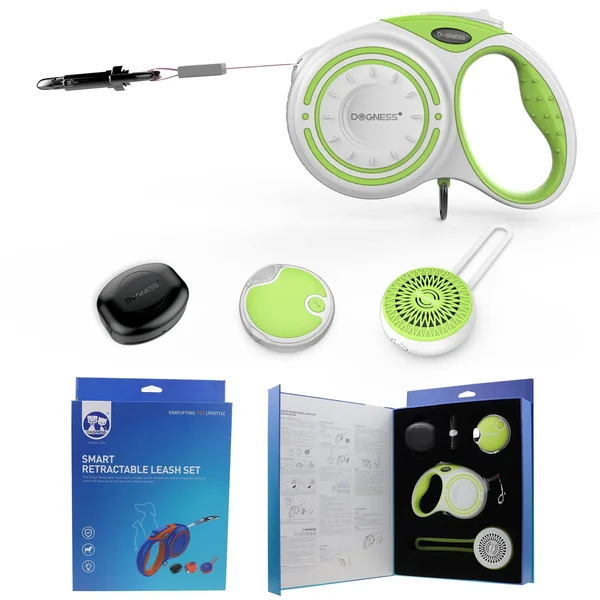 Dogness Smart Retractable Dog Leash Kit - Forest Green, X-Large