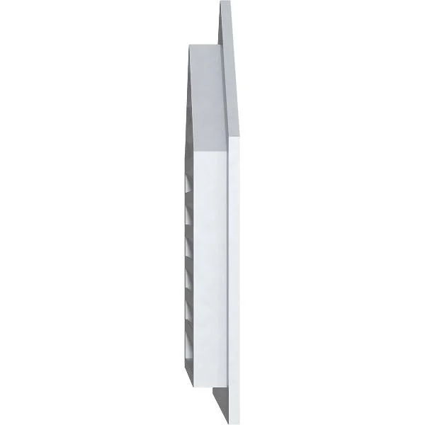 26 inchw x 24 inchh Peaked Top Gable Vent (31 inchw x 29 3/8 inchh Frame Size) 12/12 Pitch: Functional, PVC Gable Vent w/ 1 inch
