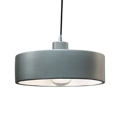 Dierks 1 - Light Single Drum Pendant Joss & Main Finish: Polished Chrome - Shade Color: Slate Marble