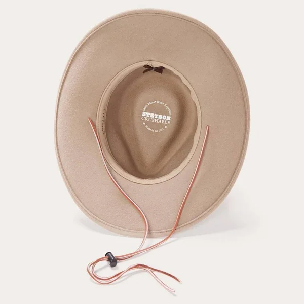 Stetson Bozeman Crushable Wool Hat - Mushroom