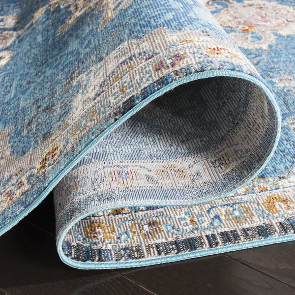 Safavieh Aria ARA103N 3&0x22 x 5&0x22 Navy - Ivory Area Rug