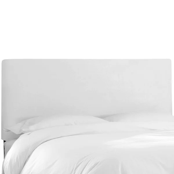 Skyline Furniture Custom Velvet Upholstered Headboard (California King - White)