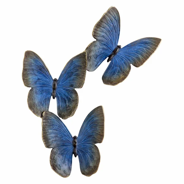 SPI Home Brass Fluttering Butterflies Wall Plaque