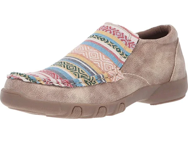 Roper Women's Tan Johnnie Driving Moc Casual Shoes