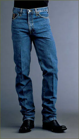Cinch Apparel Mens Bronze Label Slim Fit Medium Stonewash Jeans - Men's, Gray