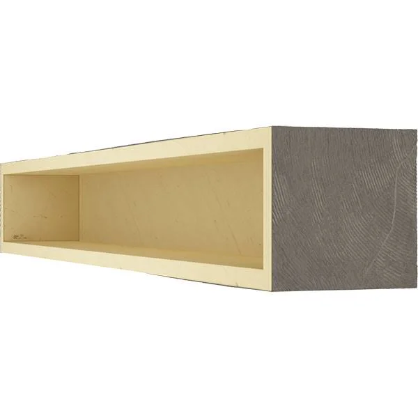 Ekena Millwork MANUPC04X04X72AC 4x22H x 4x22D x 72x22W Pecky Cypress Faux Wood Fireplace Mantel - Aged Cedar