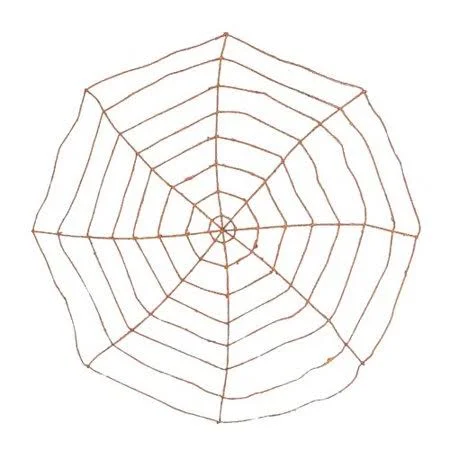 The Holiday Aisle Glitter Spider Web (Set of 2) Color: Silver - Size: 48x22 H x 48x22 W