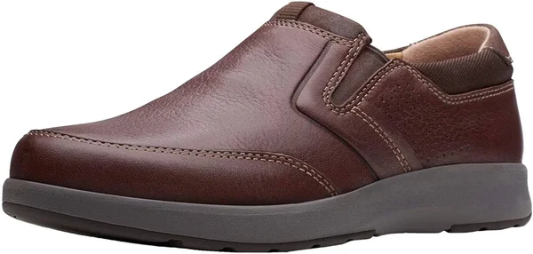 Clarks Un Trail Step Mahogany Leather, Men's, Size: 11.5, Brown