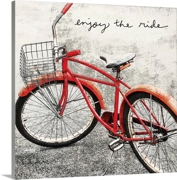 Enjoy The Ride - Canvas Wall Art, 20x20, Great Big Canvas