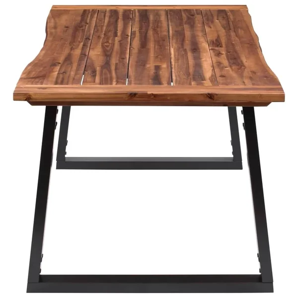 vidaXL Dining Table Solid Acacia Wood 70.9x22x35.4x22