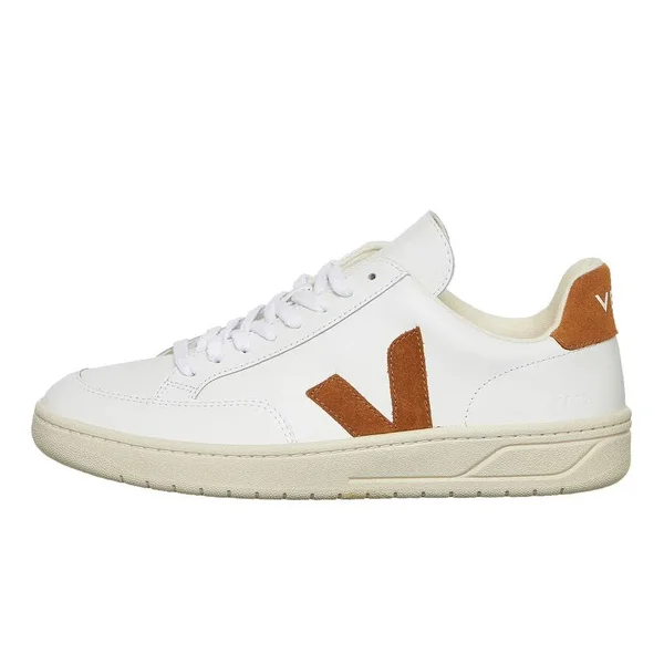 Veja V-12 Leather Sneakers in White