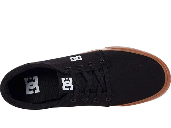 DC Trase TX Skate Shoes Black/Gum 2 : Men's 6 - Women's 7 Medium