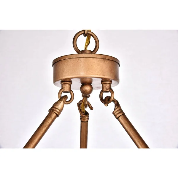 Elegant Maine Collection Chandelier Burnished Nickel - LD6010D32BN