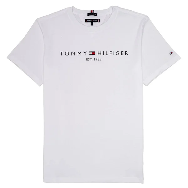 Tommy Hilfiger Boys White Organic Logo T-Shirt