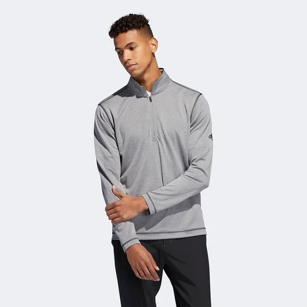 Adidas UV Protection 1/4 Zip Sweatshirt Men's, Size: Large, Grey
