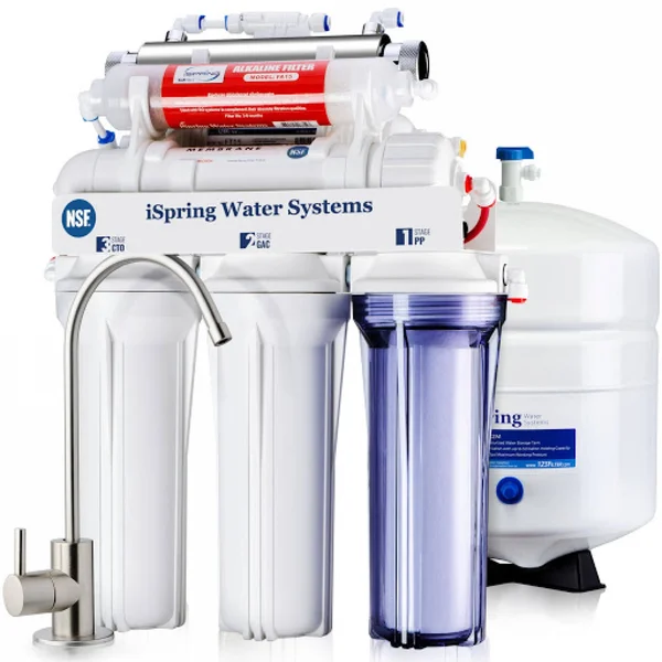 iSpring RCC7AK UV 7 Stage Under Sink REVERSE Osmosis Drinking Water... - Alkaline & UV