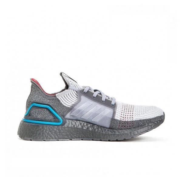 Adidas Mens Ultraboost 19 - Running Shoes Grey/Collegate Burgundy/Grey Size 09.5