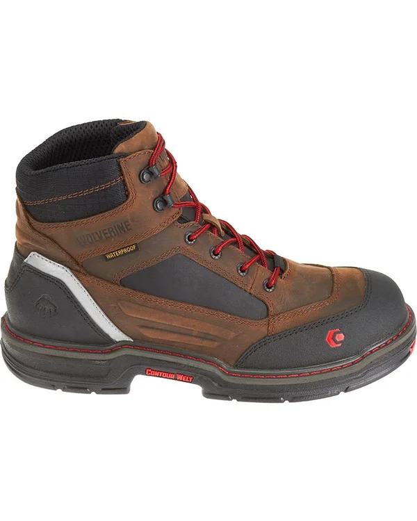 Wolverine Overman Composite Toe 6x22 8.5 Men's Brown