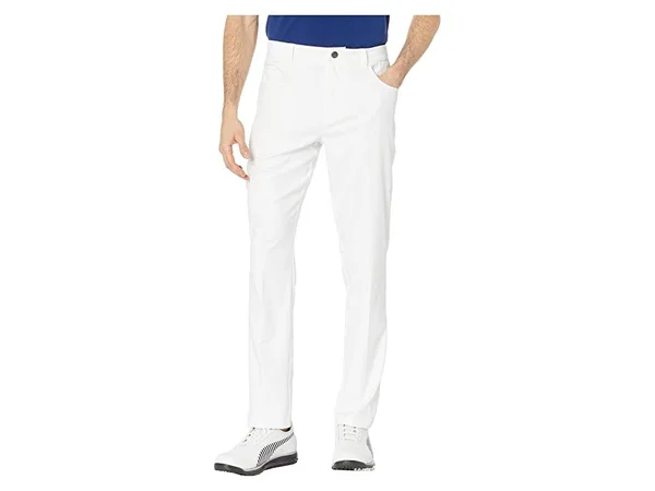 Puma Men's Jackpot 5 Pocket Golf Pants, Size 36, Bright White