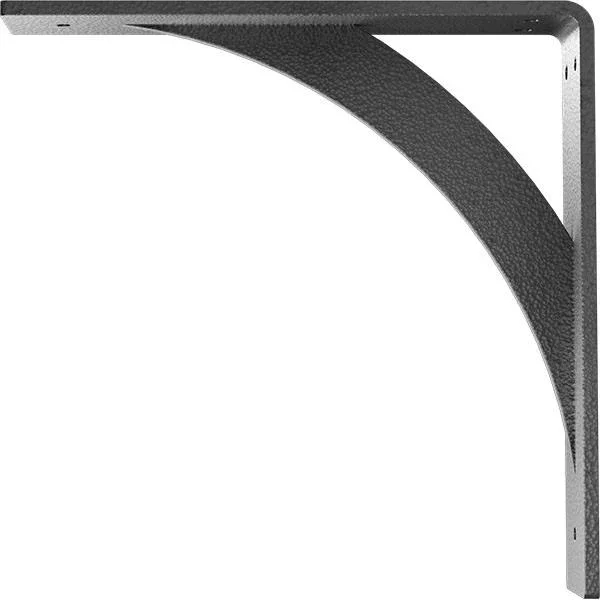 Ekena Millwork 2x22W x 10x22D x 10x22H Legacy Steel BRACKET - Hammered Silver