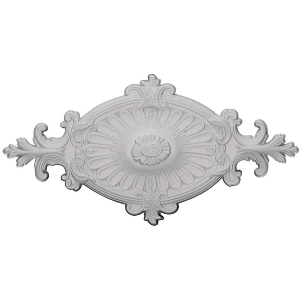 23 1/2 inchw x 12 1/4 inchh x 1 1/2 inchp Quentin Ceiling Medallion, Hand-Painted Painted Turtle