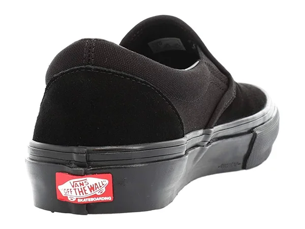 Vans Skate Slip-On Shoes - Black/Black - 5.5
