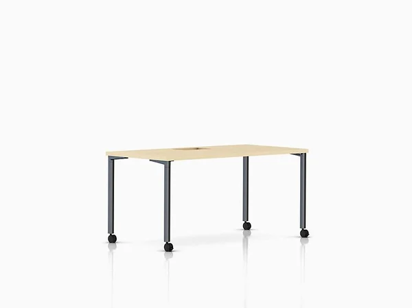 Everywhere Rectangular Table - Clear & Tan - 30in x 60in by Herman Miller