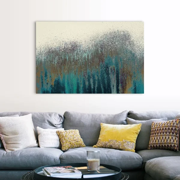 Teal Woods, Canvas Wall Art, 60x40, Great Big Canvas