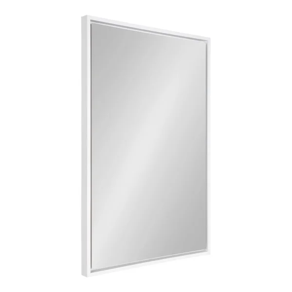 Kate and Laurel Evans Framed Floating Wall Mirror (24x36 - White)