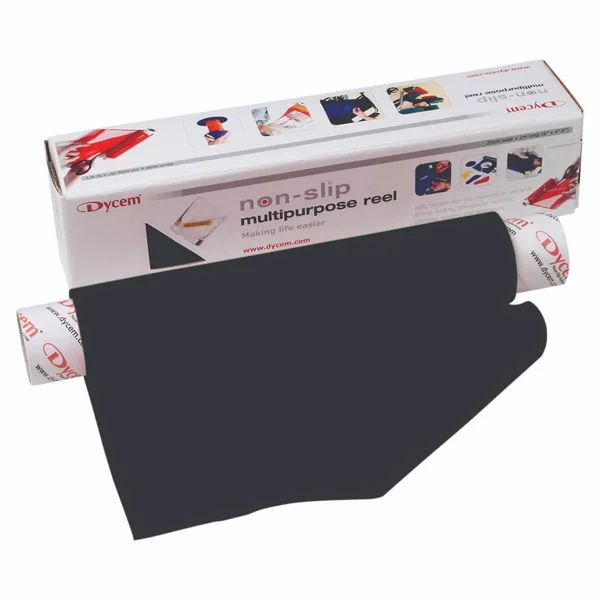 Dycem Non-Slip Material - Roll, 16x22x6-1/2 foot, Black