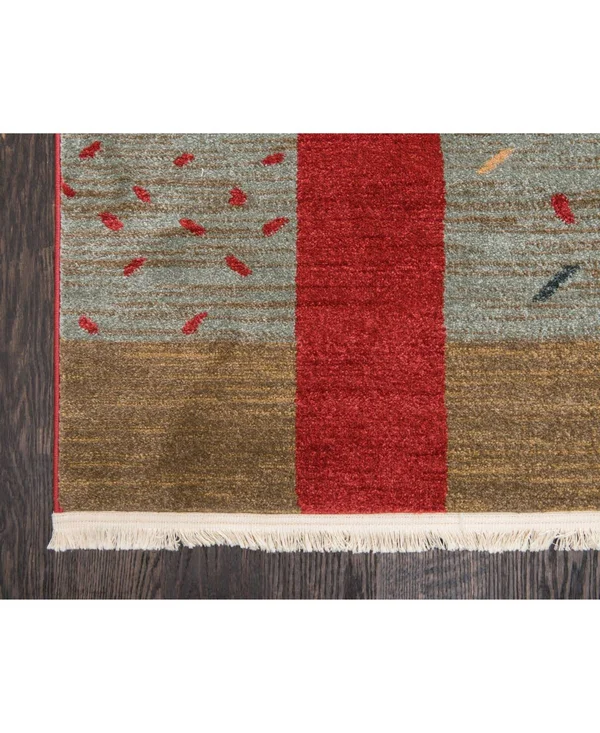 Unique Loom Anastacia Fars Area Rug - 7& x 10& Red
