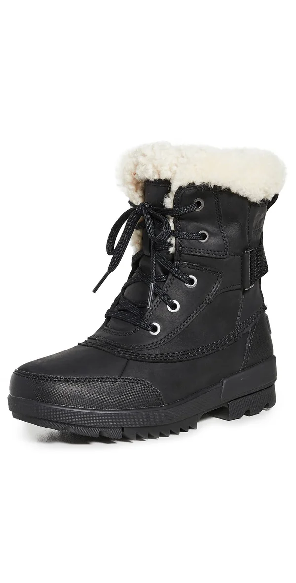 Sorel Women's Tivoli IV Parc Boot - 6 - Black - Sea Salt