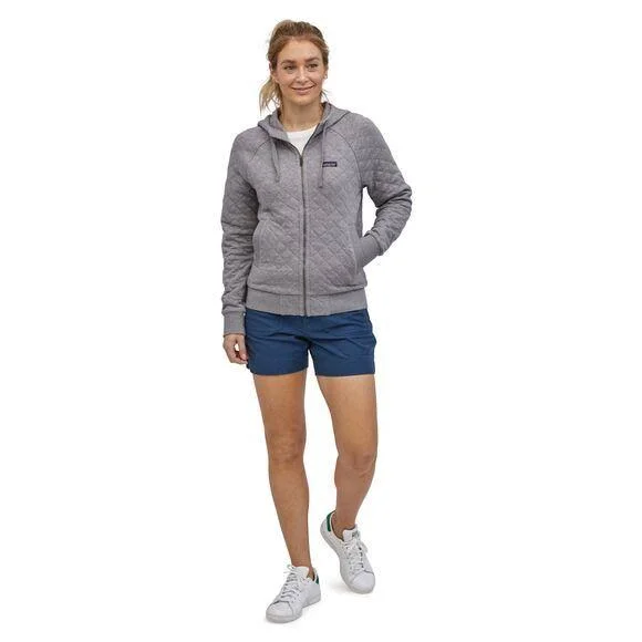Patagonia Women's Organic Cotton Quilt Hoody Dyno White - XL