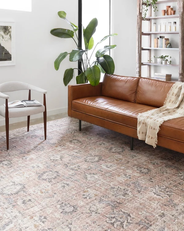 Loloi II Skye SKY-01 3&6x22 x 5&6x22 Blush, Grey Rug