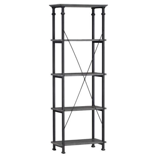 Grove Place Weathered Grey Open Bookcase