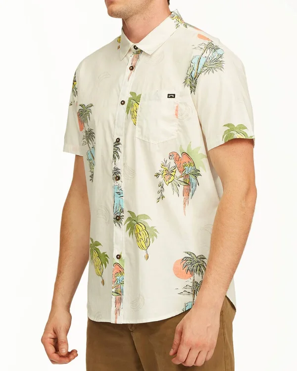 Billabong Sundays Floral SS - Off White, Large