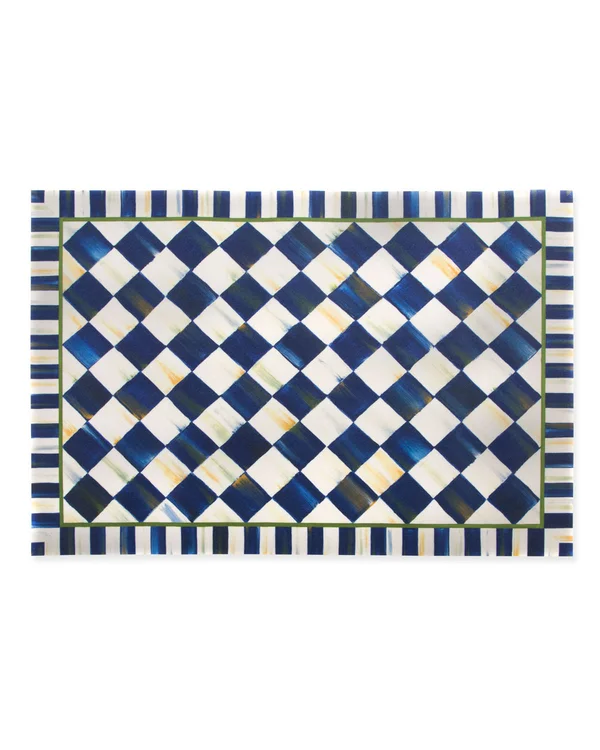 MacKenzie-Childs Royal Check Floor Mat - 3& x 5&